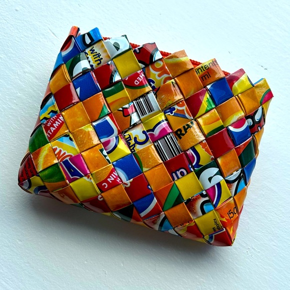 UPCYCLED Candy Wrapper Change Purse - LIKE NEW! - Picture 2 of 4